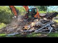 house tear down doosan dx140 lcr heavy excavator