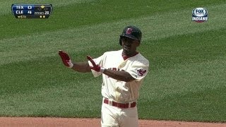 TEX@CLE: Bourn plates two with booming double