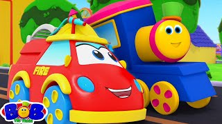 Wheels On The Firetruck + More Nursery Rhymes & Kids Songs by Bob The Train