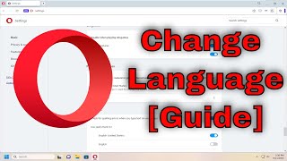 Change Opera Browser Language Settings [Guide]