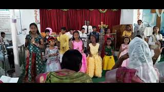 children's day special  dance  by Sunday  school childerns at christ Church  lb Nagar