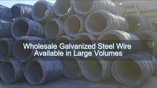 Wholesale Galvanized Steel Wire Available in Large Volumes