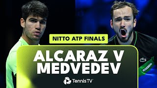 Carlos Alcaraz vs Daniil Medvedev | Nitto ATP Finals 2023 Match Highlights
