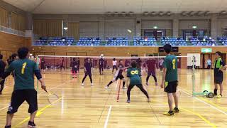 24回静岡県ﾌｧﾐﾘｰﾊﾞﾄﾞﾐﾝﾄﾝ協会大会　予戦 Just A Way　vs　Team　M