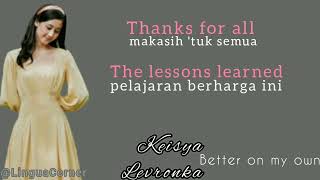 Download Better On My Own ~ Keisya Levronka || Lirik Terjemahan Bahasa Indonesia mp3