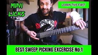 Best Sweep Picking Exercise Ever | Learning \u0026 Building the Best Foundation on Sweep Picking FIRST