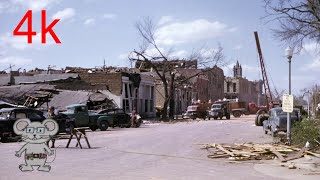 Hebron Tornado Damage 1953 in 4k