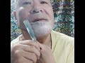 face shave with a straight razor 32“rich abr herder“ solingen  germany