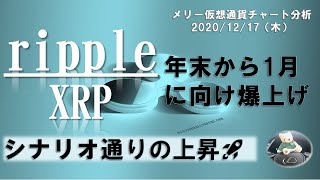 リップルシナリオ通りの上昇！！年末から1月に向けて爆上げ！XRP/USD  XRP/JPY  XRP/BTCテクニカル分析