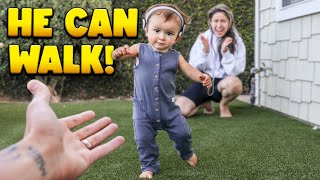 Baby Neo WALKS For The FIRST TIME!! (EMOTIONAL)