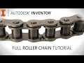 Full 3D chain tutorial with real time movement | Autodesk Inventor