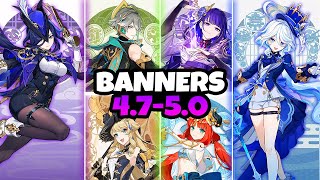 NEW UPDATE! Character Banner Roadmap for 4.7-5.0 along with reruns - Genshin Impact