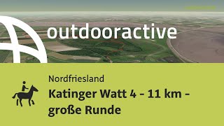 Reitweg in Nordfriesland: Katinger Watt 4 - 11 km - große Runde