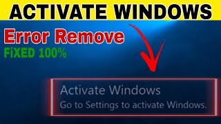 How to Remove Activate Windows watermark | Activate Windows Error Remove | Remove Activate Windows