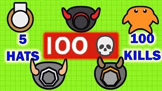 Moomoo.io - 5 Hats, 100 Kills (Moomoo.io Mega Compilation)