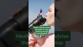 STOP DRINKING SEWAGE: Scientists determined that Earth's sewage is no longer safe for consumption