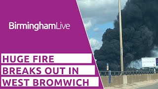 Huge fire breaks out in West Bromwich