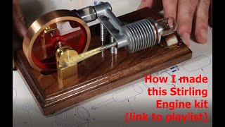 I built a PM Research Stirling engine and it works great!