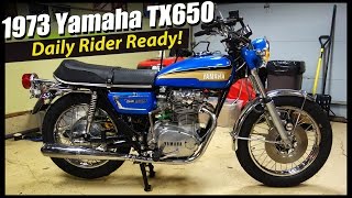 1973 Yamaha TX650 project complete