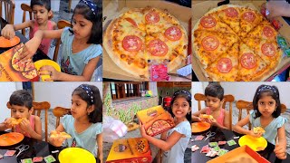 #PizzaEatingChallenge ഇതിൽ ആരാണ് #Winner #Comment. #Pizzaഇഷ്ടമുള്ളവർ എത്രപേരുണ്ട് #Comment