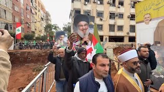 Protesters in Beirut mark 100 days since Hezbollah leader Nasrallah's killing