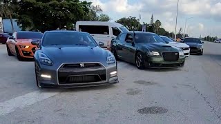 Hellcat Chrysler 300 vs Nissan GTR 735whp