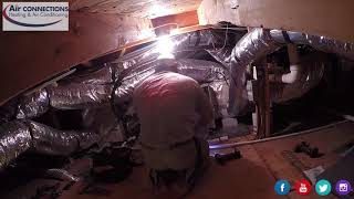 🔵🔴Horizontal Air Handler Install Time Lapse🔴🔵