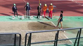 2018.10.27北九州陸上カーニバル 走幅跳 山川夏輝 5回目