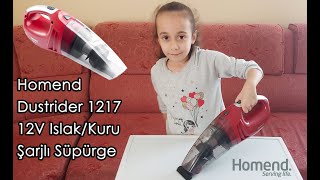 Homend Dustrider 1217 12V Şarjlı Süpürge kutu açılımı ve inceleme