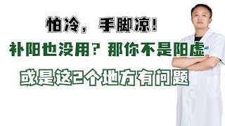 怕冷，手脚凉！补阳也没用？那你不是阳虚，或是这2个地方有问题