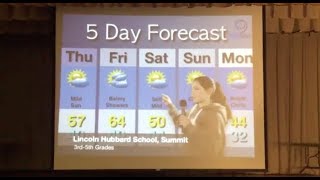 Elementary Student Becomes a Weathercaster