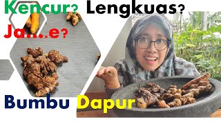 AWAS SALAH! INI PERBEDAAN  BUMBU DAPUR DAN FUNGSINYA: KUNYIT, LENGKUAS, JAHE, KENCUR. TEMU KUNCI