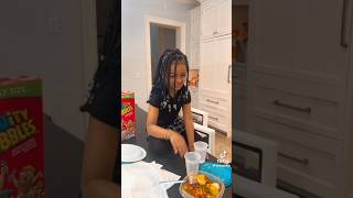 Cardi B Did The Viral Spicybowl for Offset And Kulture, See Kulture Facial expre