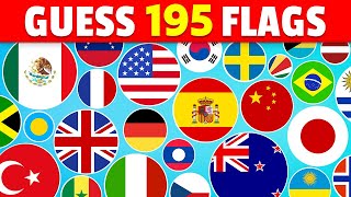 Guess All 195 FLAGS Of The World 🚩🌍 Ultimate Flag Quiz