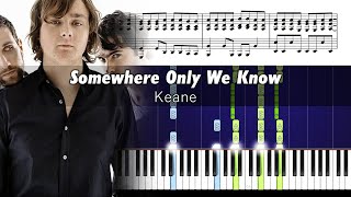 Keane - Somewhere Only We Know - ACCURATE Piano Tutorial