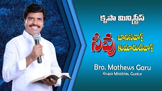 నీవు బానిసవా? కుమారుడివా? (Are you slave or son?) Bro. Mathews - Krupa Ministries - Krupa Hosanna