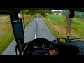 national routes inside poland pov driving by truck