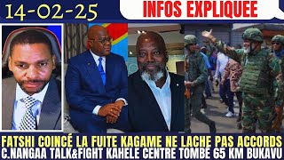 FATSHI LACHÉ PAR LAURENCO ACCUSE J.KABILA D'ÊTRE LE PATRON DE L'AFC/M23 C.NANGAA CONTROLE S.K.BUKAVU