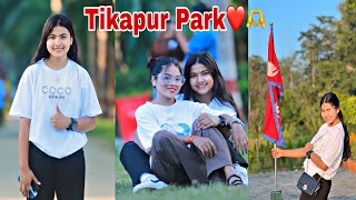 FINALLY TIKAPUR PARK MAYA SANG GHUMNA PUGIYO😱💗||Sanjana❤️Tharu||vlog🥀