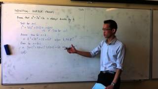 Induction: Divisibility Proof example 1 (n³ + 3n² + 2n is divisible by 6)