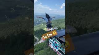 So fun for bungee jumping trampoline and extreme sports #bungeejumping #extremesports #vlog #shorts