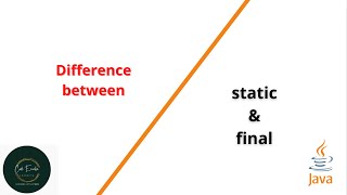 difference between static and final keyword in java | static vs final | Code eureka