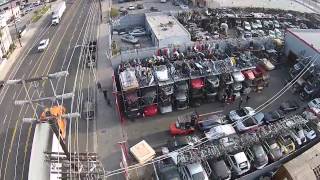 LA Dismantler Los Angeles Porsche Parts Salvage Breaker Wrecker Scrap Junk Yard Aerial Shop Tour