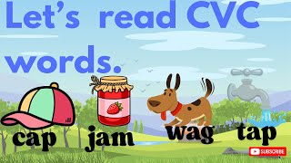 How to read CVC words | CVC sentences for Kindergarten #phonics #readingforkids