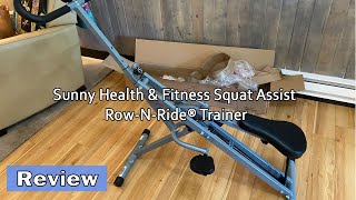 Sunny Health & Fitness Squat Assist Row-N-Ride® Trainer