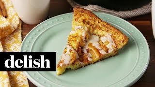 How to Make A Cinnamon Roll Dutch Baby | Recipe | Delish