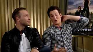 Divergent Interview: Miles Teller \u0026 Jai Courtney Talk Heart-throb Status and Fears