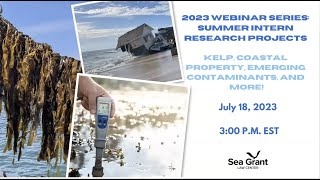 2023 Webinar Series: Kelp, Coastal Property, Emerging Contaminants, and More!