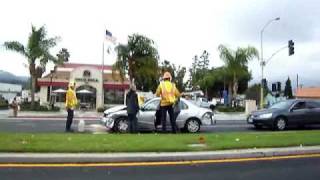 Accident Scene 1850 West Glenoaks Blvd., Glendale