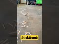 Crazy Stick Bomb Chain Reaction! 😲 #shorts